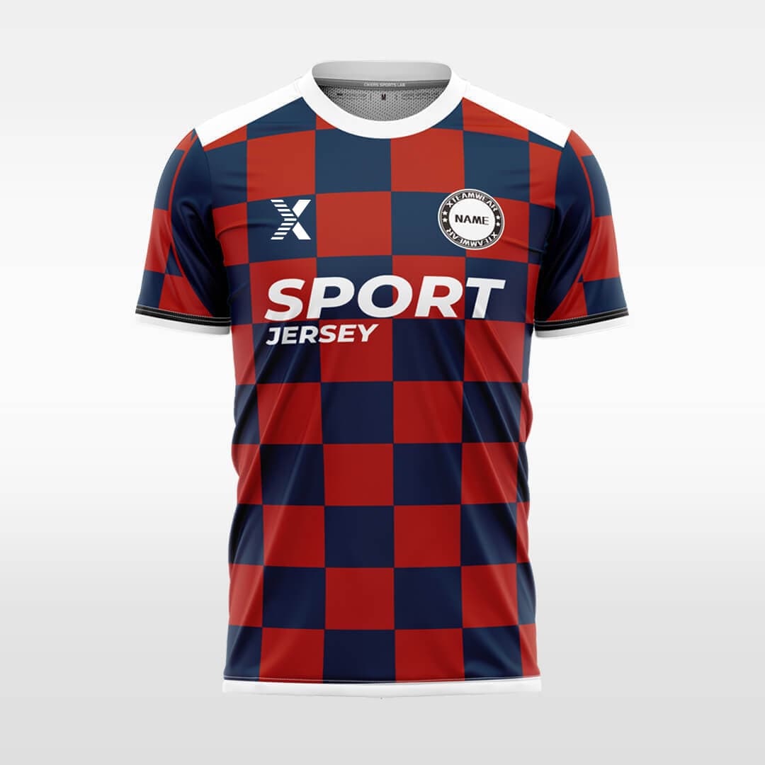Checkerboard- Custom Soccer Jersey for Men Sublimation - 图片 9